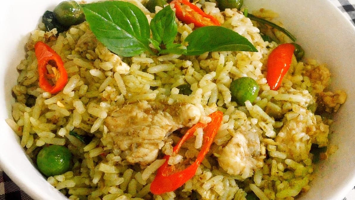 Spicy Green Fried Rice