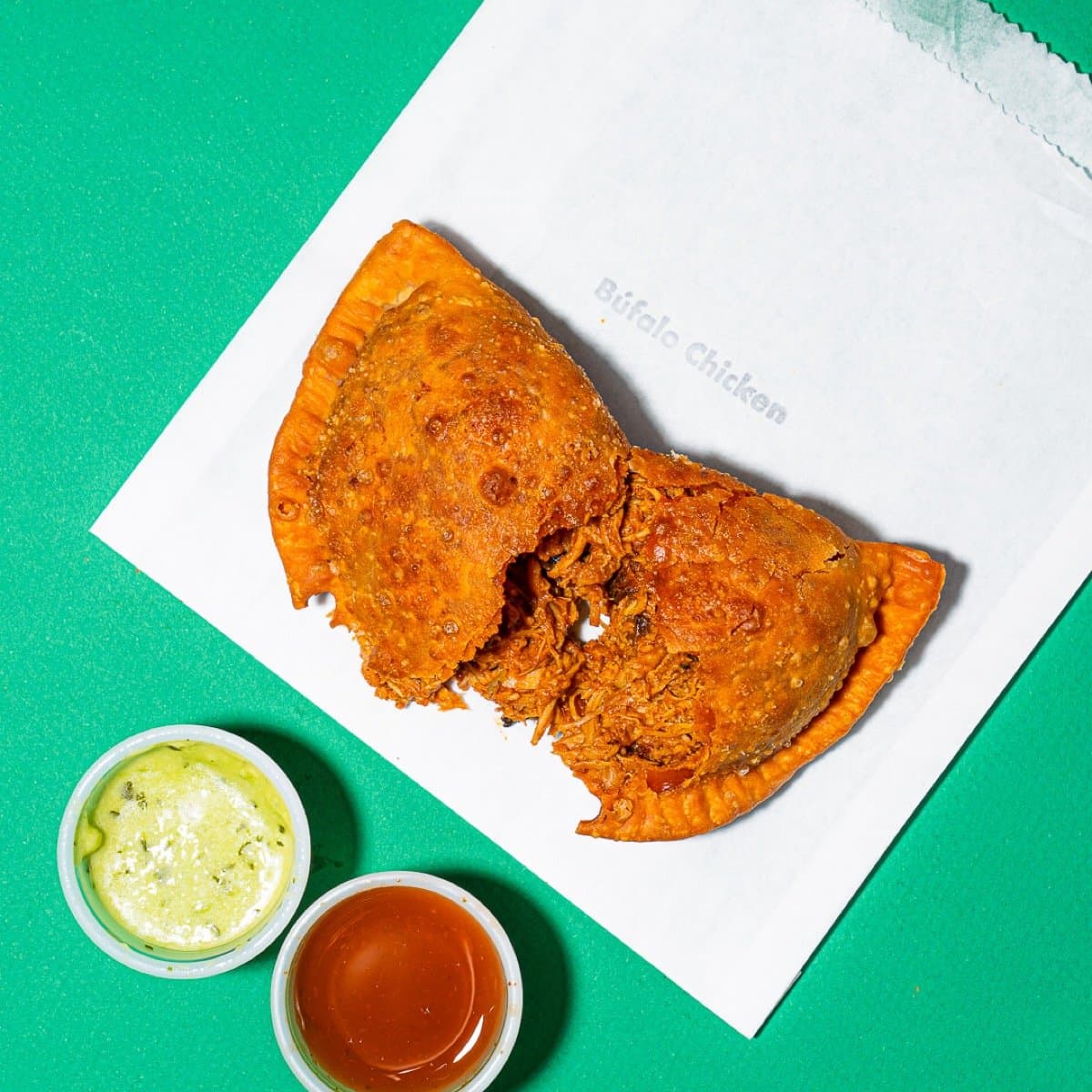 Buffalo Chicken Wheat Empanada