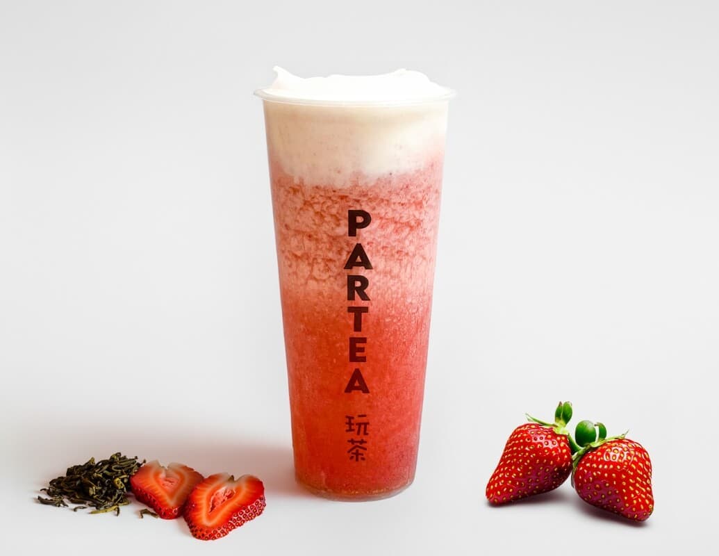 30. Strawberry Green Tea Slush