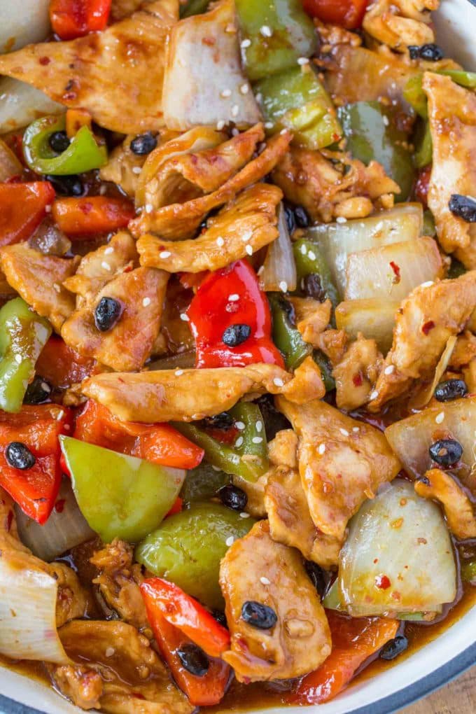 Sliced Chicken with Black Bean Sauce