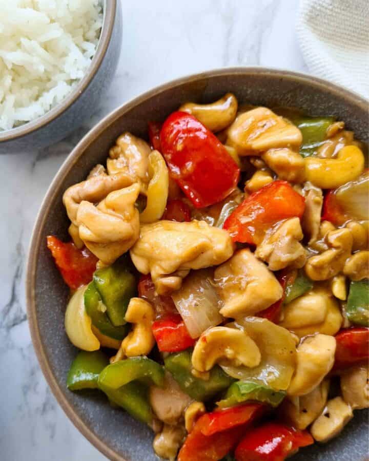 Diced Chicken with Cashew Nuts