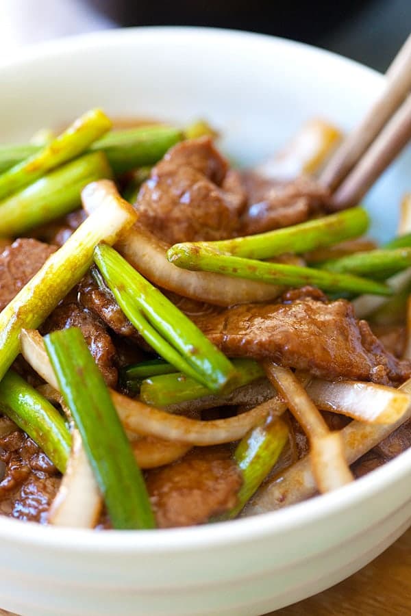 Beef w. scallion
