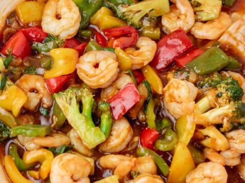 Baby Shrimp with Mixed Vegetables