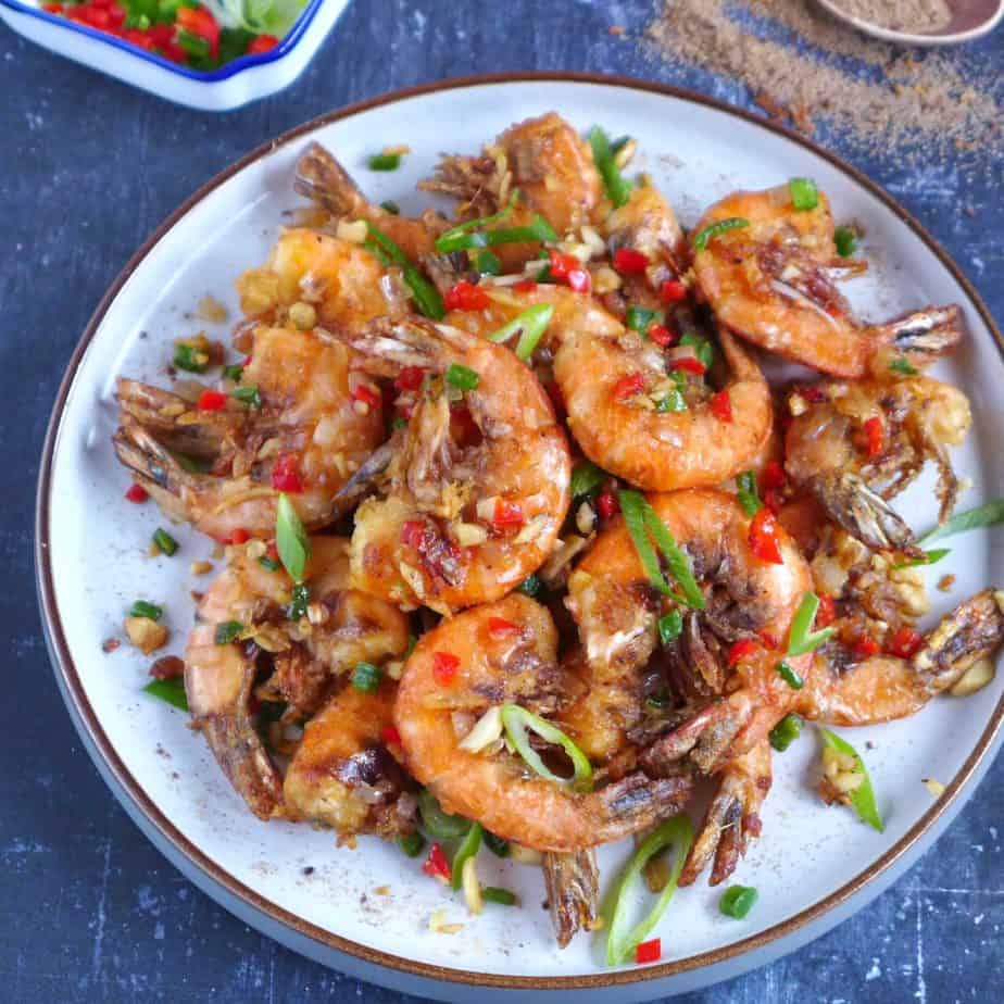 Pan-Fried Shrimp in Shell