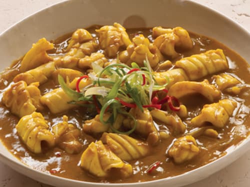 Fresh Squid with Curry