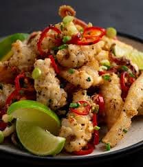 Pan-Fried Fresh Squid