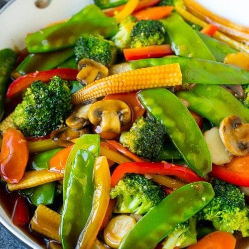 Mixed Vegetables in Garlic Sauce