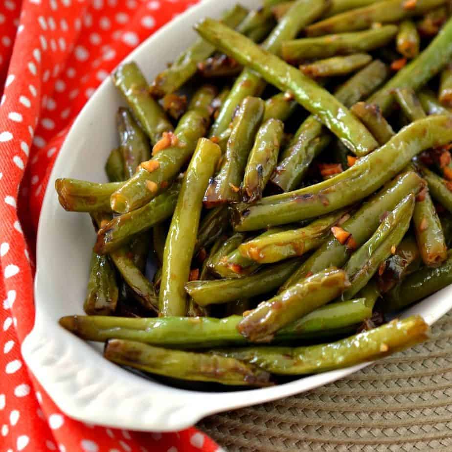Sauteed String Bean in Brown Sauce