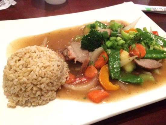 Roast Pork with Vegetables Lunch Special
