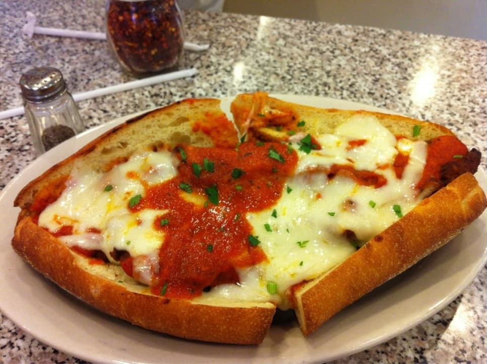 Chicken parmigiana hero