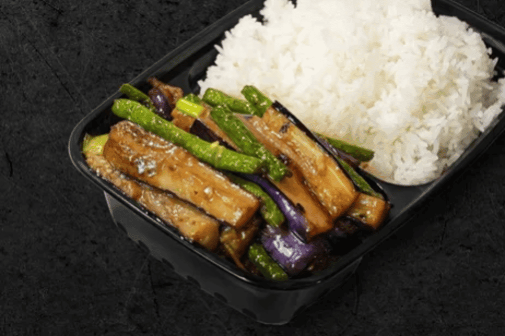 D63. Stir-Fry Eggplant with String Bean