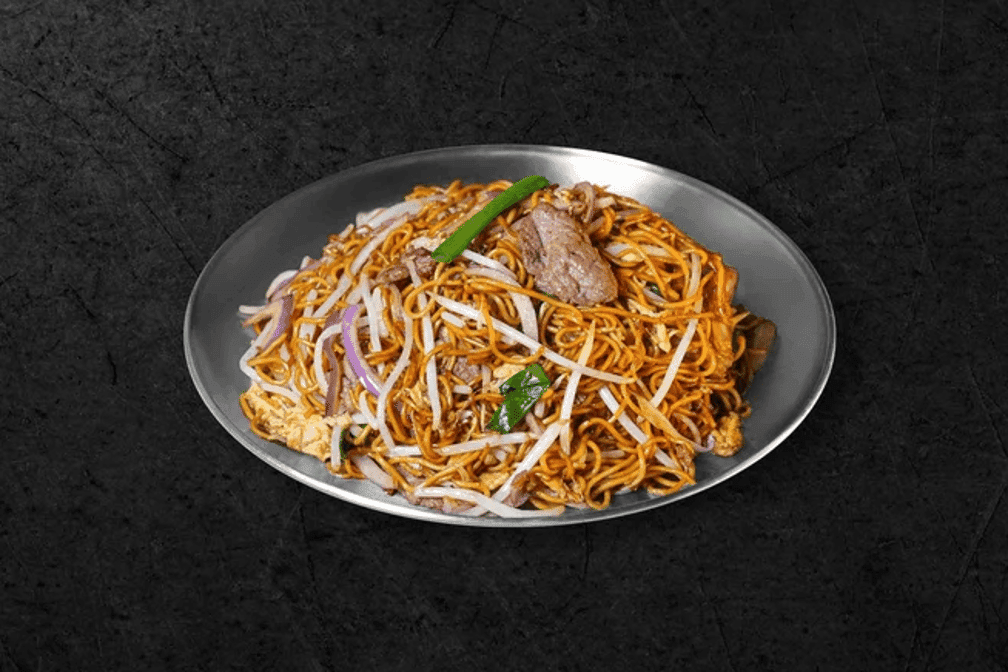 E86. Beef/Shrimp/Char Siu Lo Mein