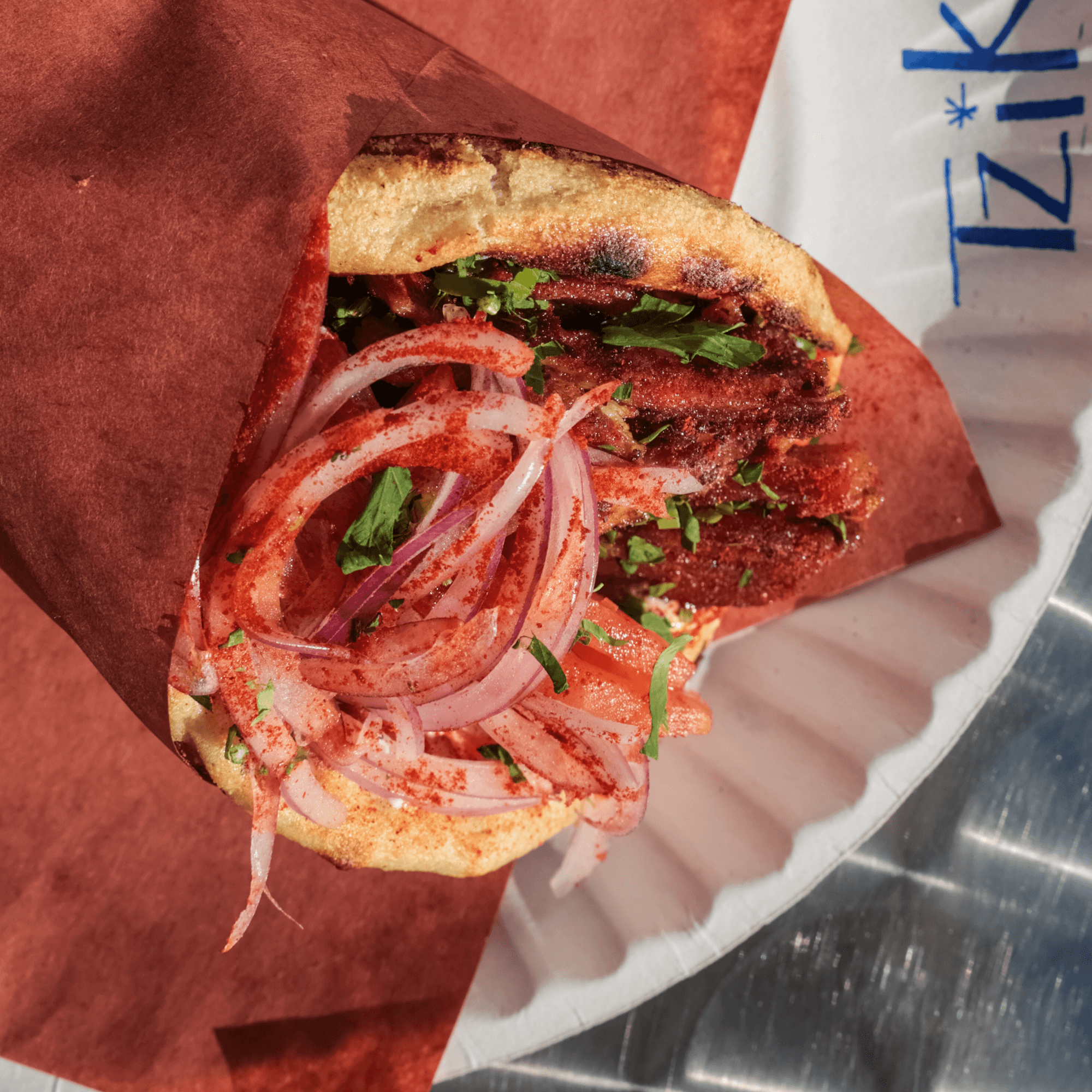 Pork Gyro Souvlaki - In a Greek Pita
