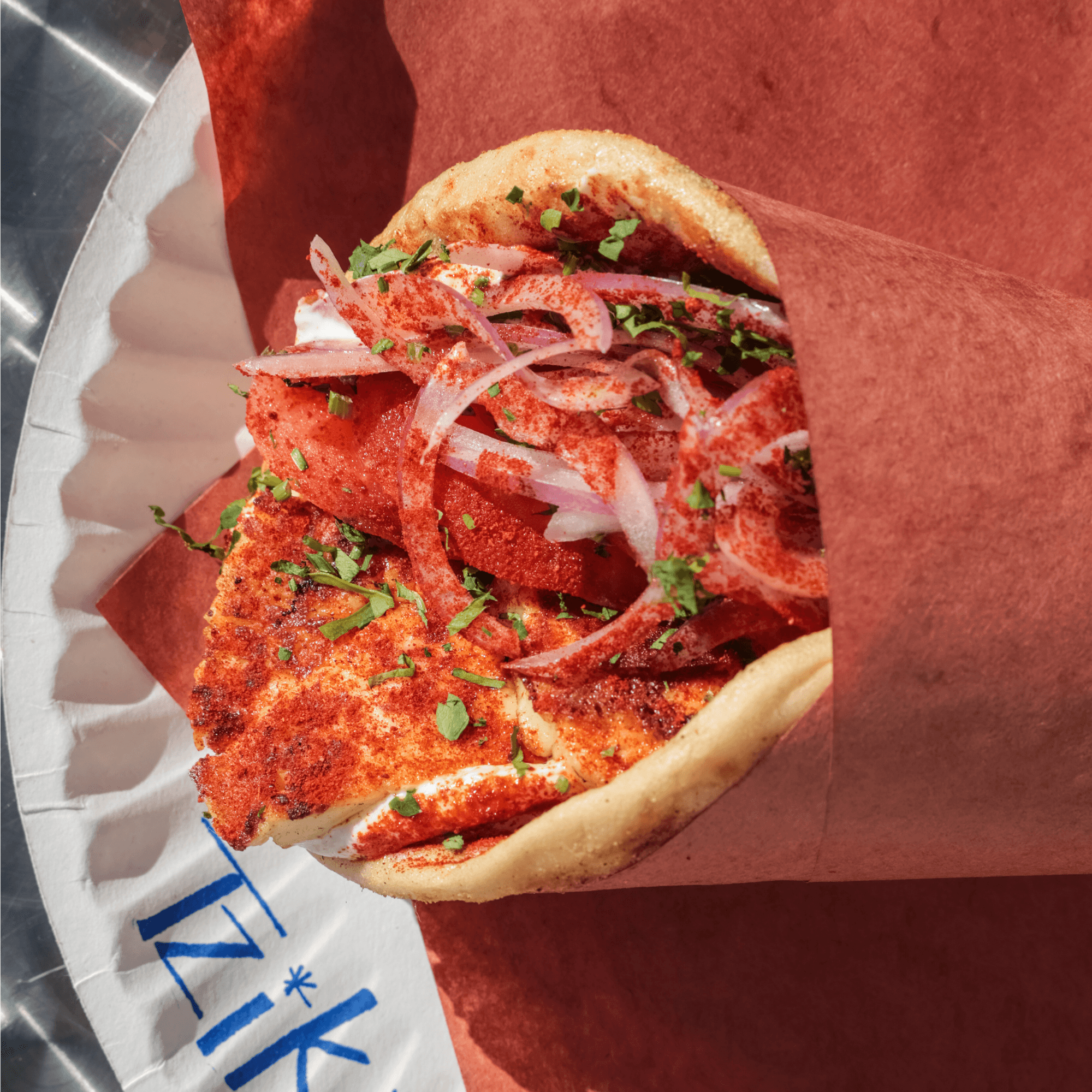 Grilled Halloumi Souvlaki - In a Greek Pita