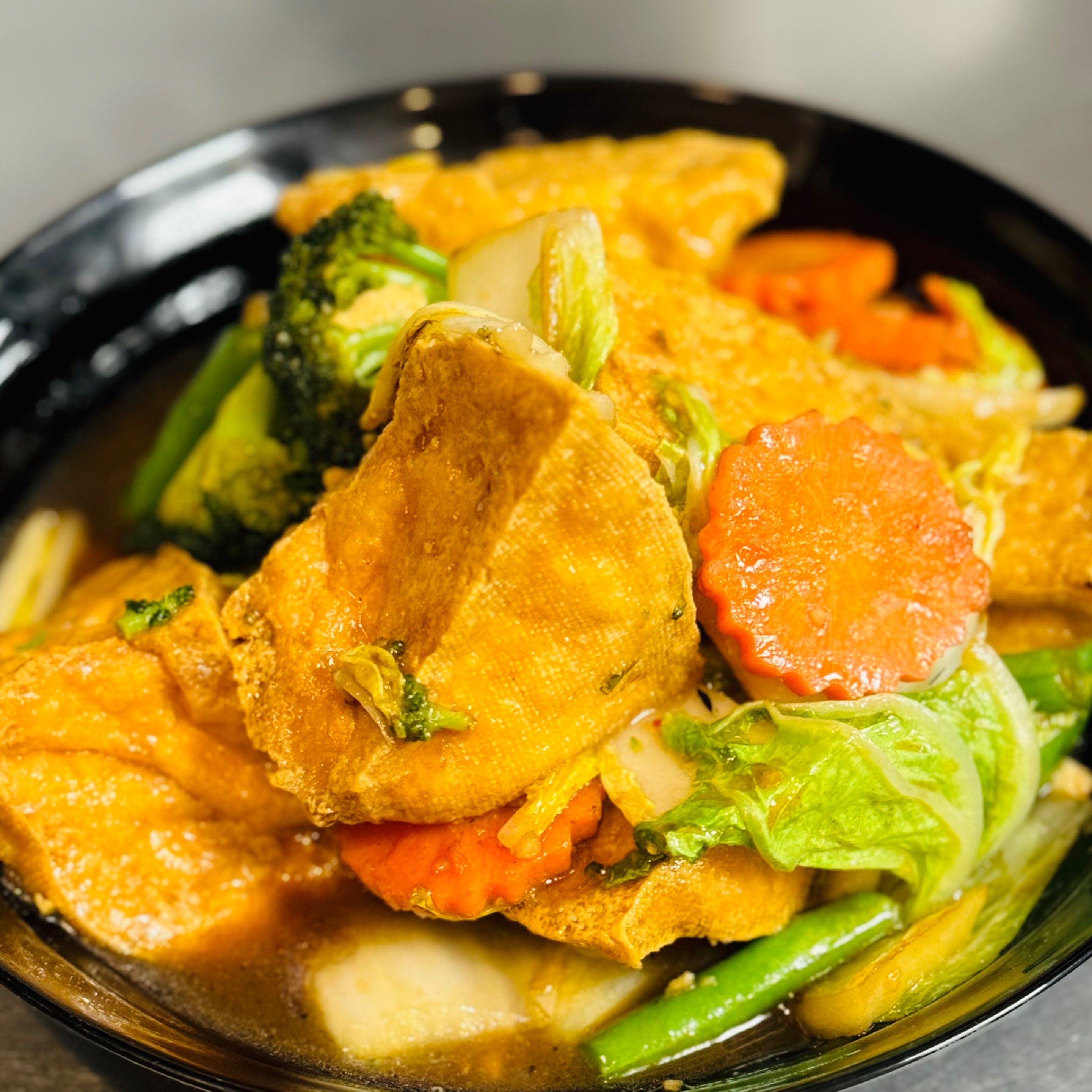 Sautéed Crispy Tofu and mixed Vegetables (VG)