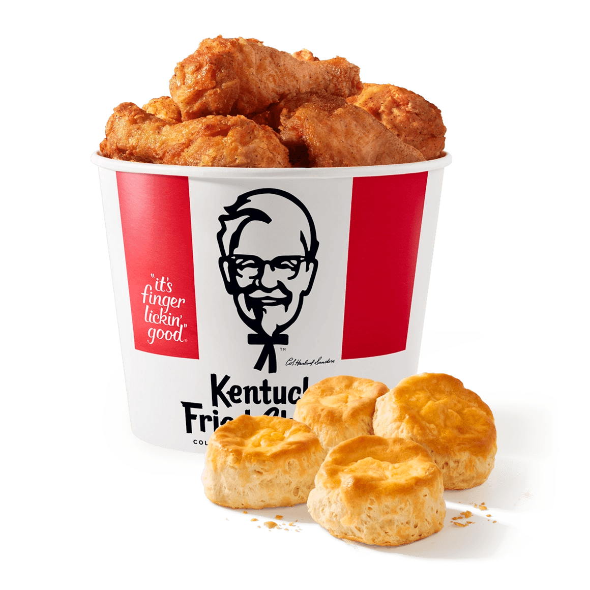6 pc. Drumsticks & Thighs + 4 Biscuits