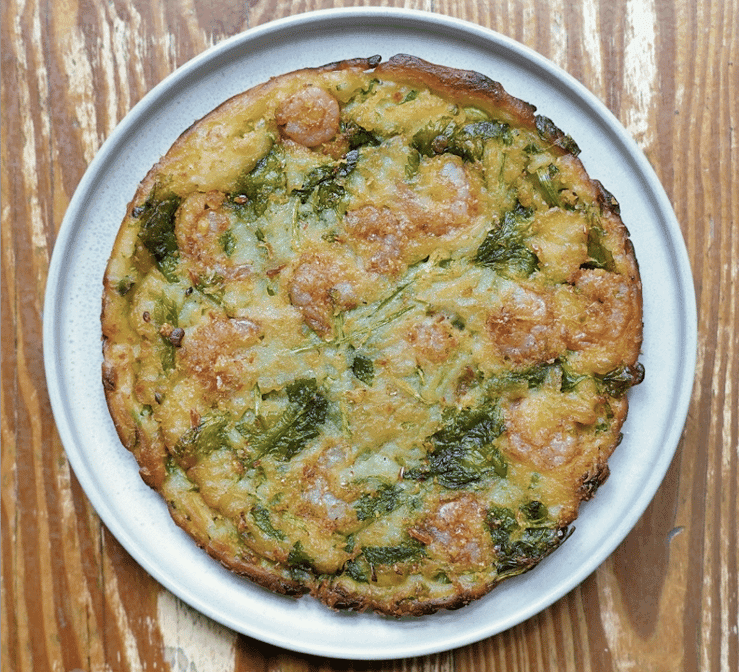 Minari Shrimp Pancake