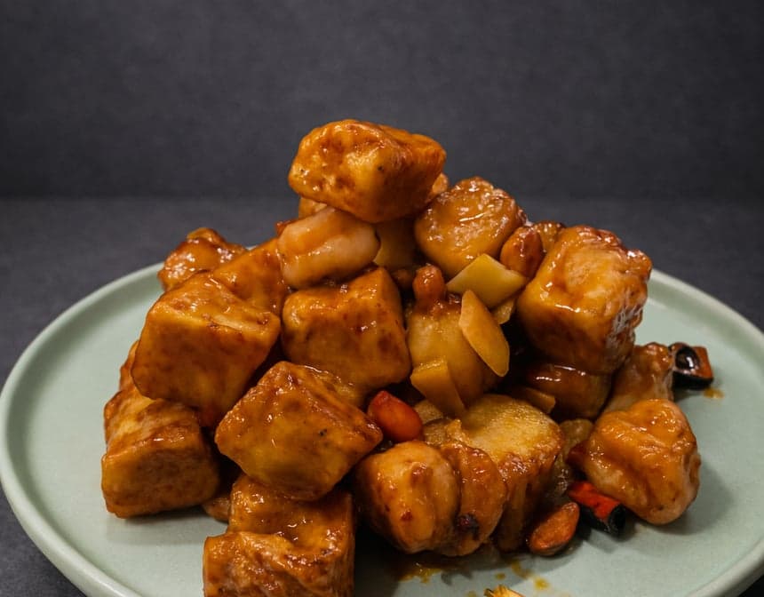 宫保茄香虾球Kung Pao Shrimp with Fragrant Eggplant