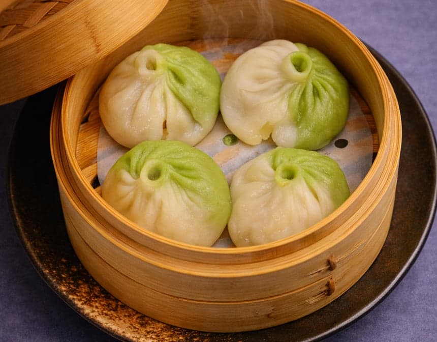 Vegetarian Soup Dumplings (4pc) 素小笼包(4个)