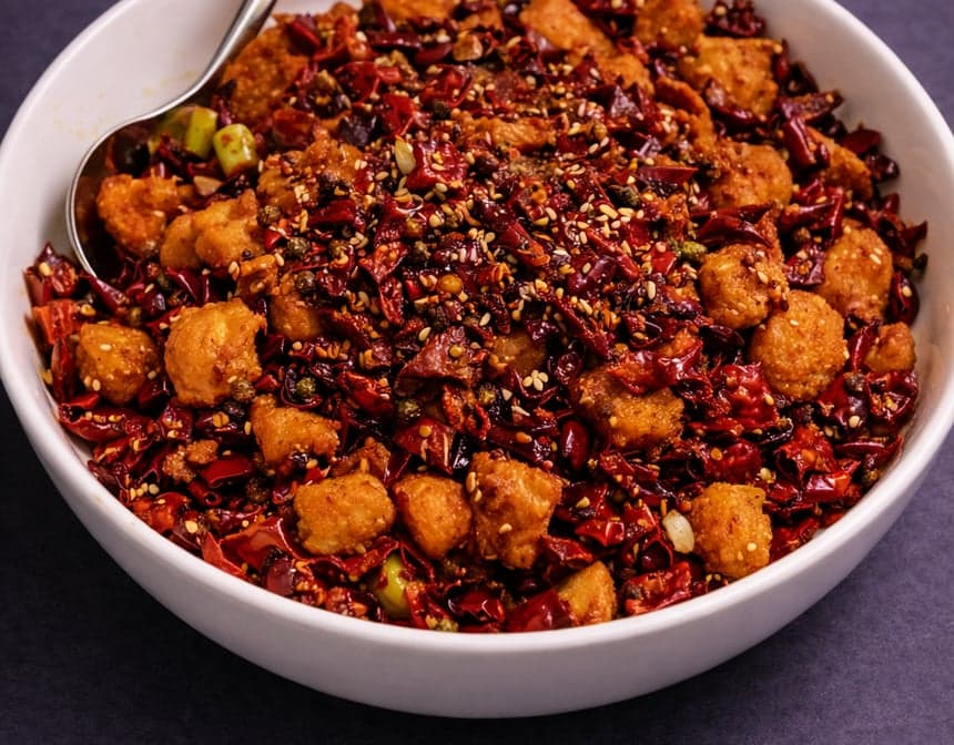 Diced Chicken Cubes with Chili Pepper 辣子鸡丁