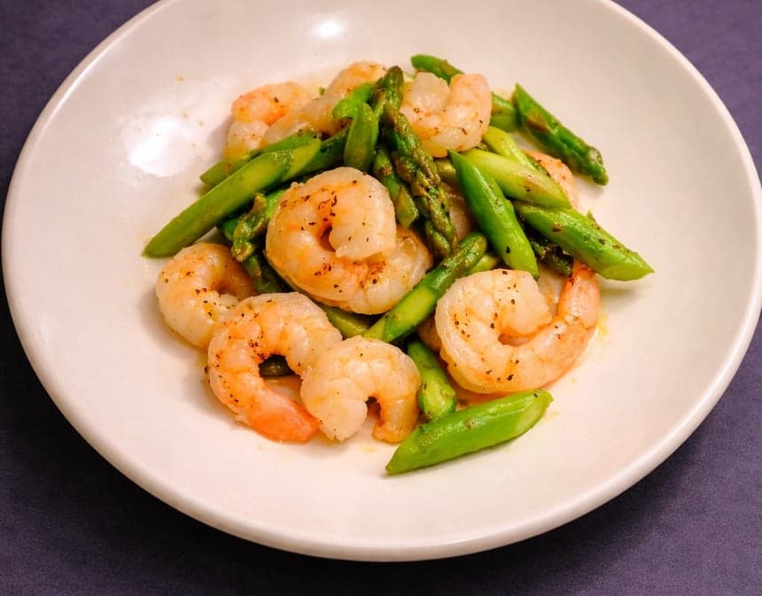Asparagus Buttered Shrimp芦笋黄油虾仁