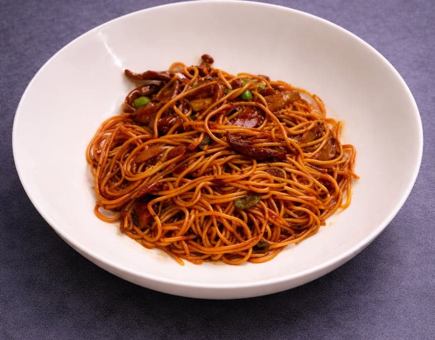 Shanghai Scallion Oil Noodle 上海蘑菇葱油拌面