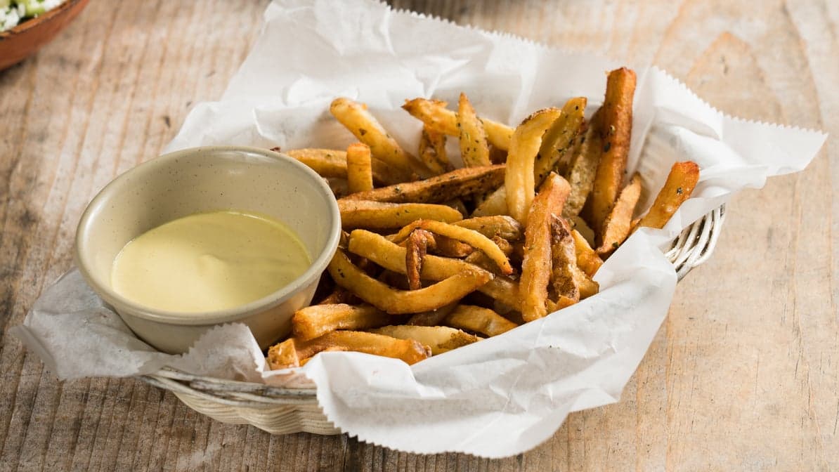 Hand-Cut Fries Sprinkled with Oregano