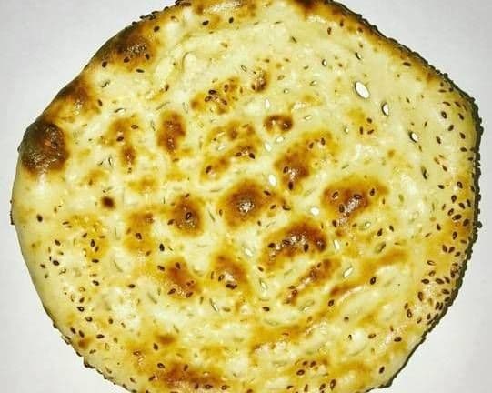 Naan with Sesame Seeds (Till) and Butter