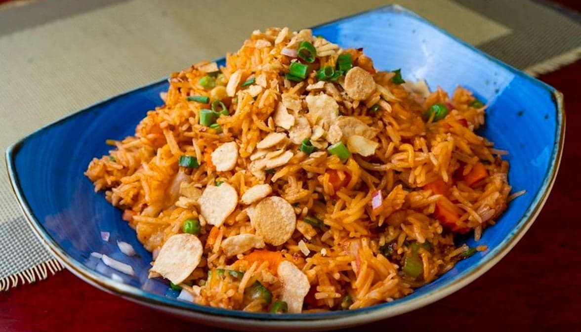 Chili Garlic Veg Fried Rice