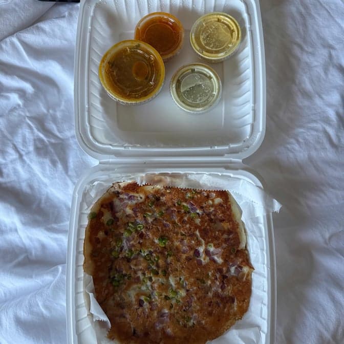 Onion Peas Uthappam