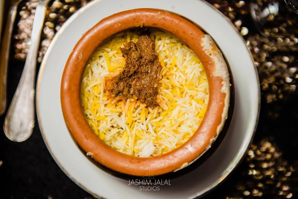 DUM GOSHT BIRYANI (goat on the bone)