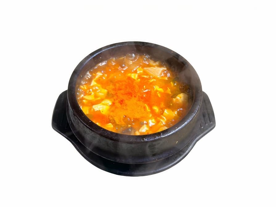 Spicy silky tofu soup
