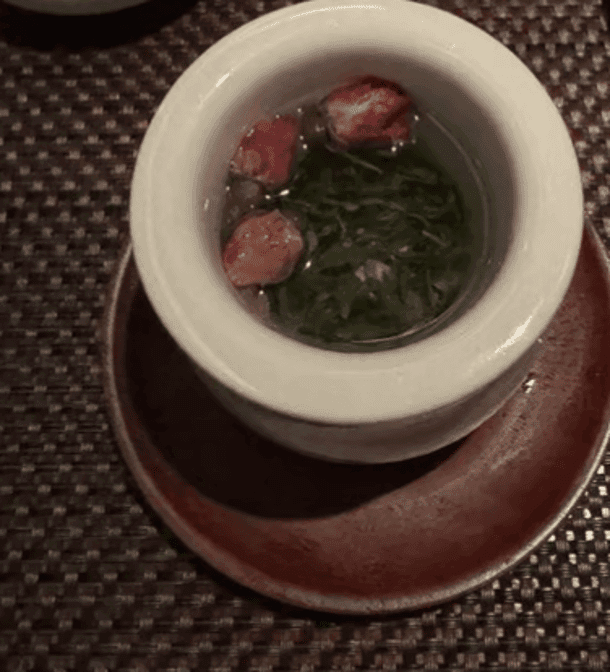 Rose green tea