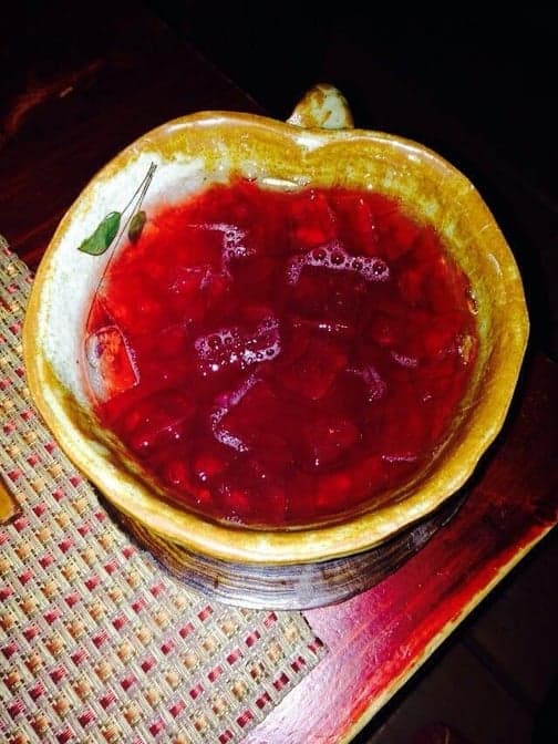 Iced pomegranate tea