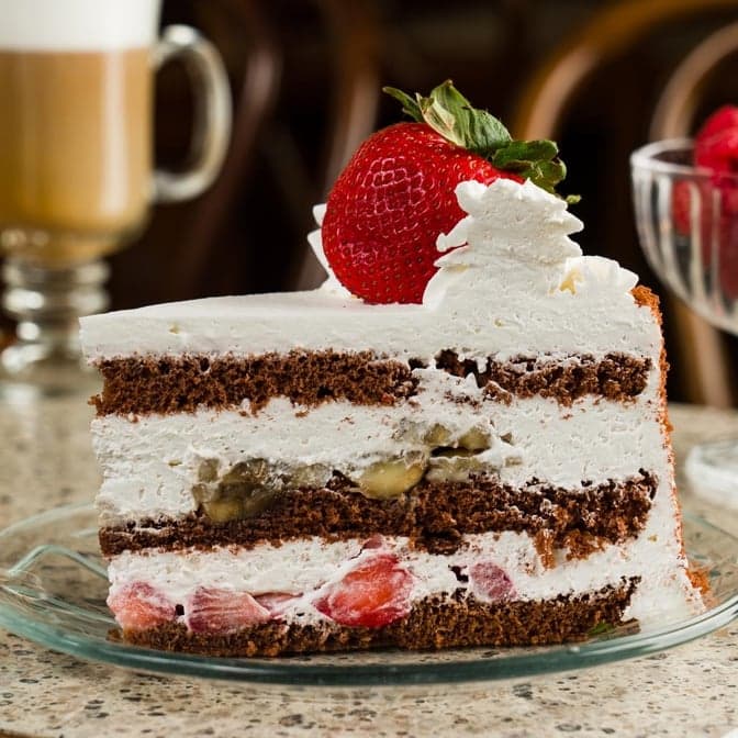 Chocolate Banana Strawberry Shortcake