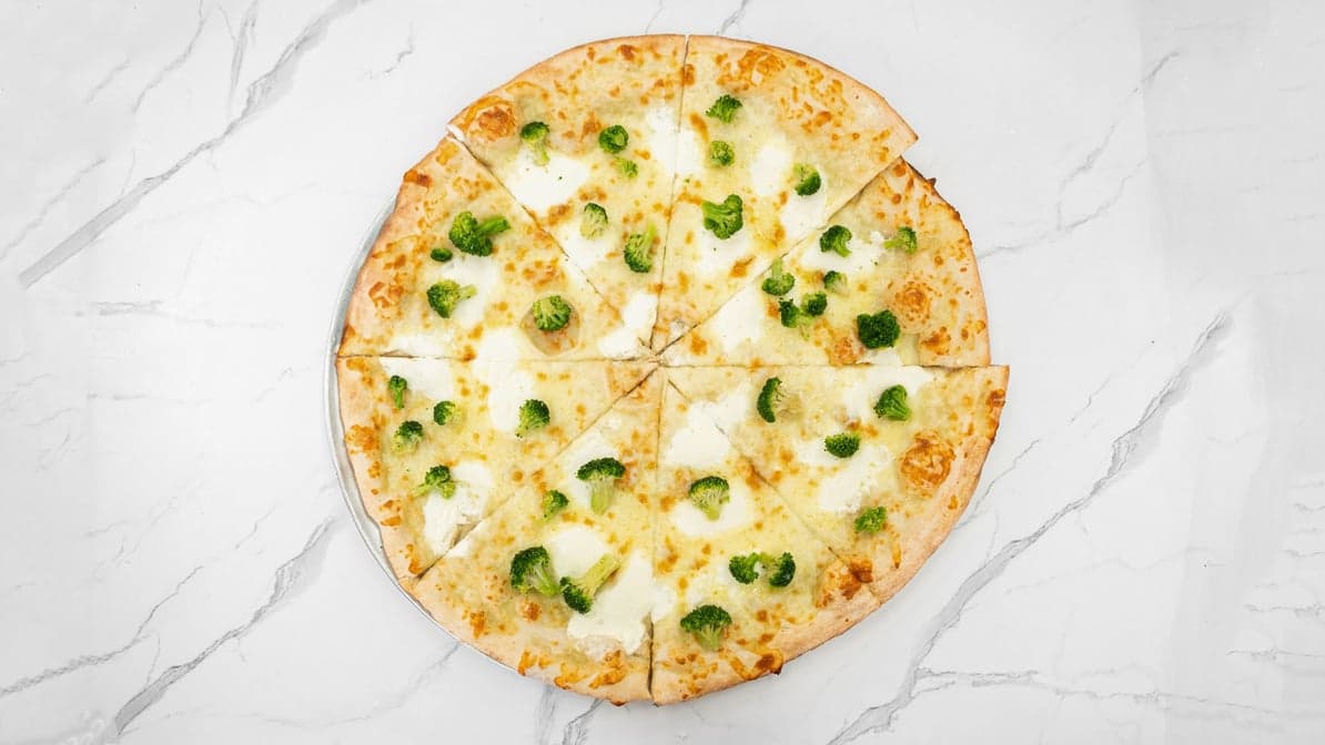White Broccoli Pizza