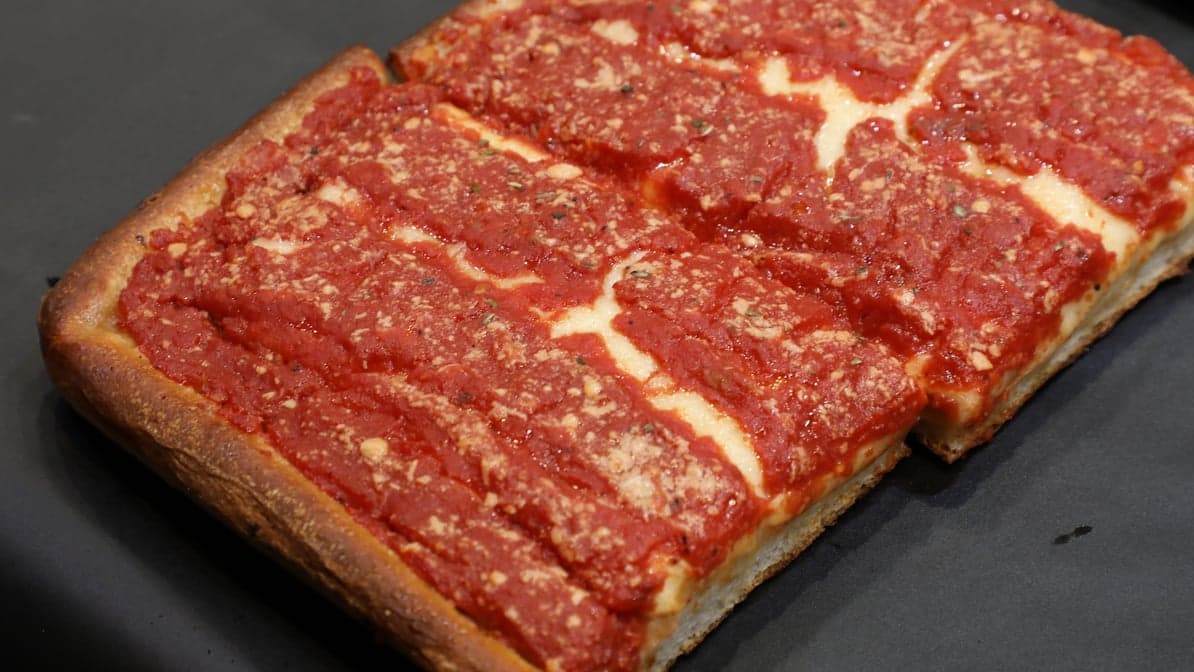 Sicilian Red Pizza Slice