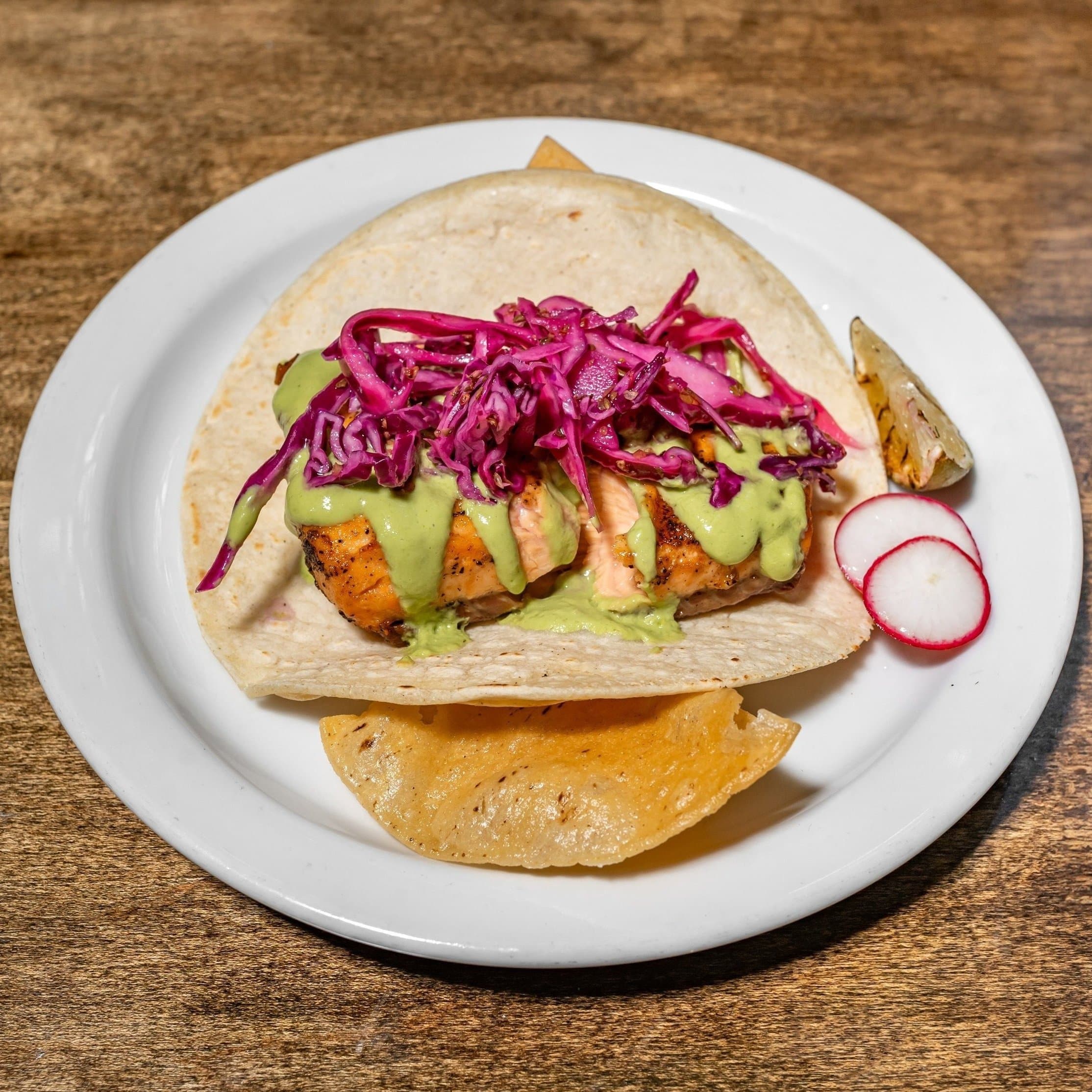Grilled Salmon Taco