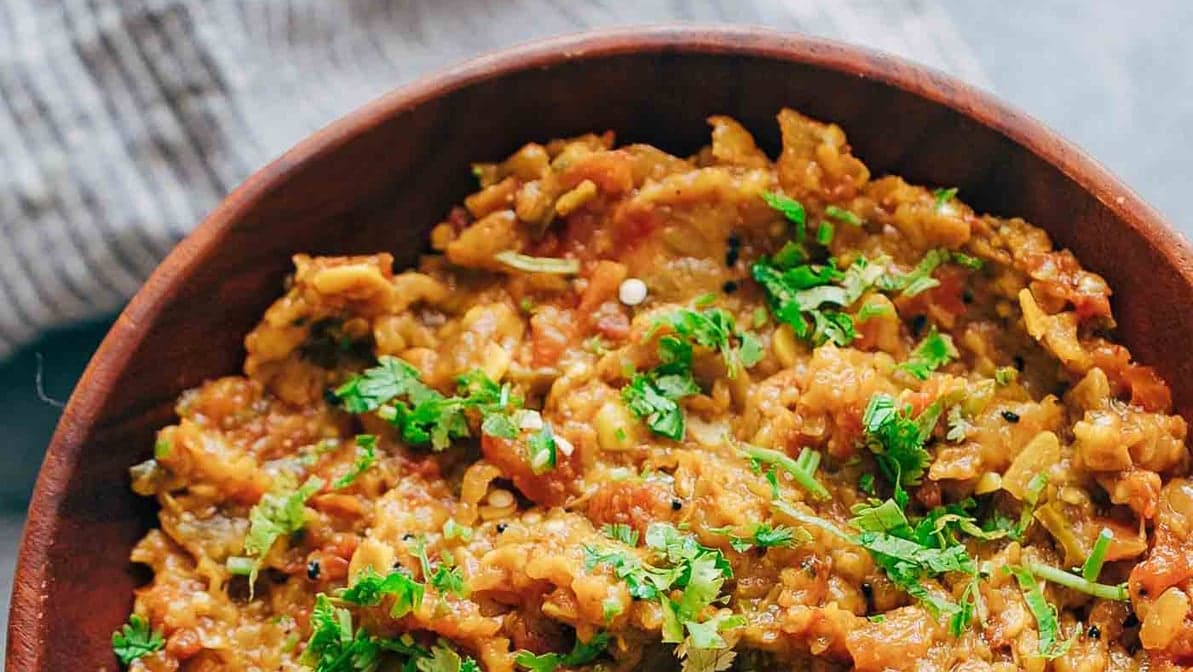 Eggplant Bhartha