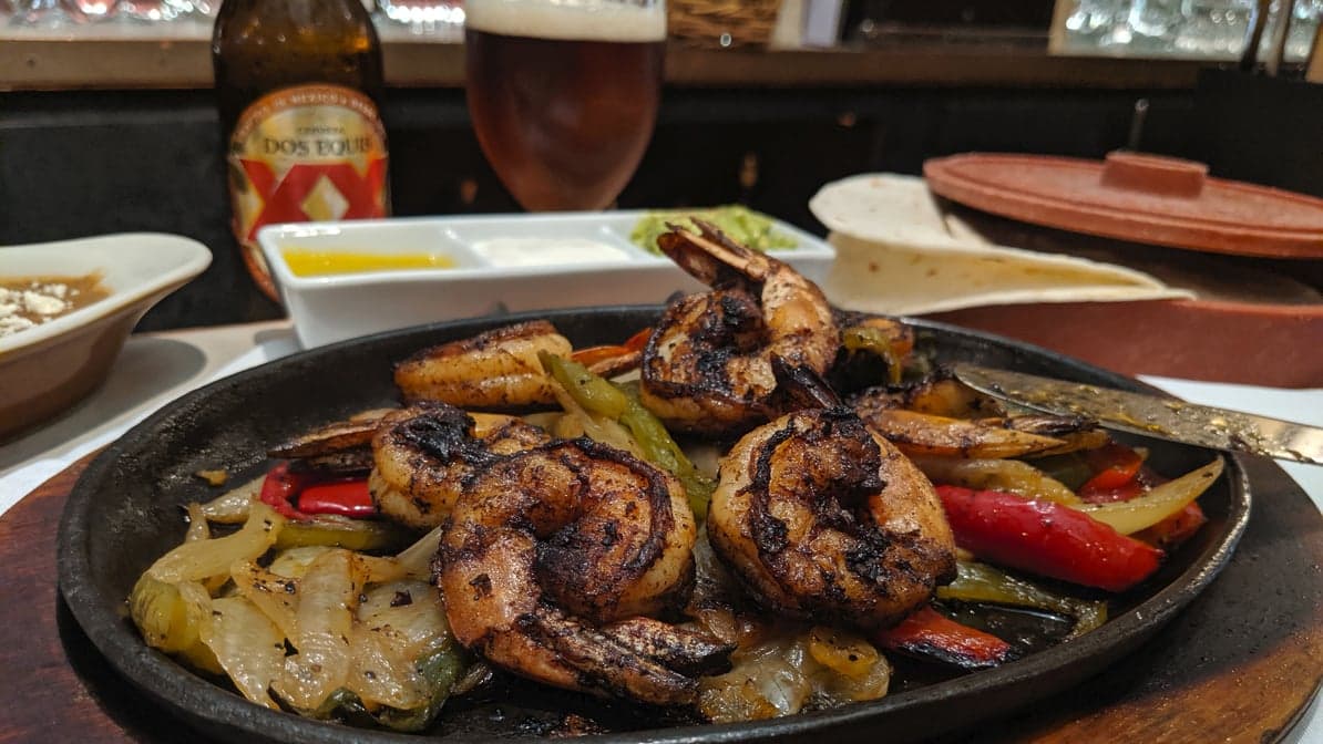 Fajitas de Camarones