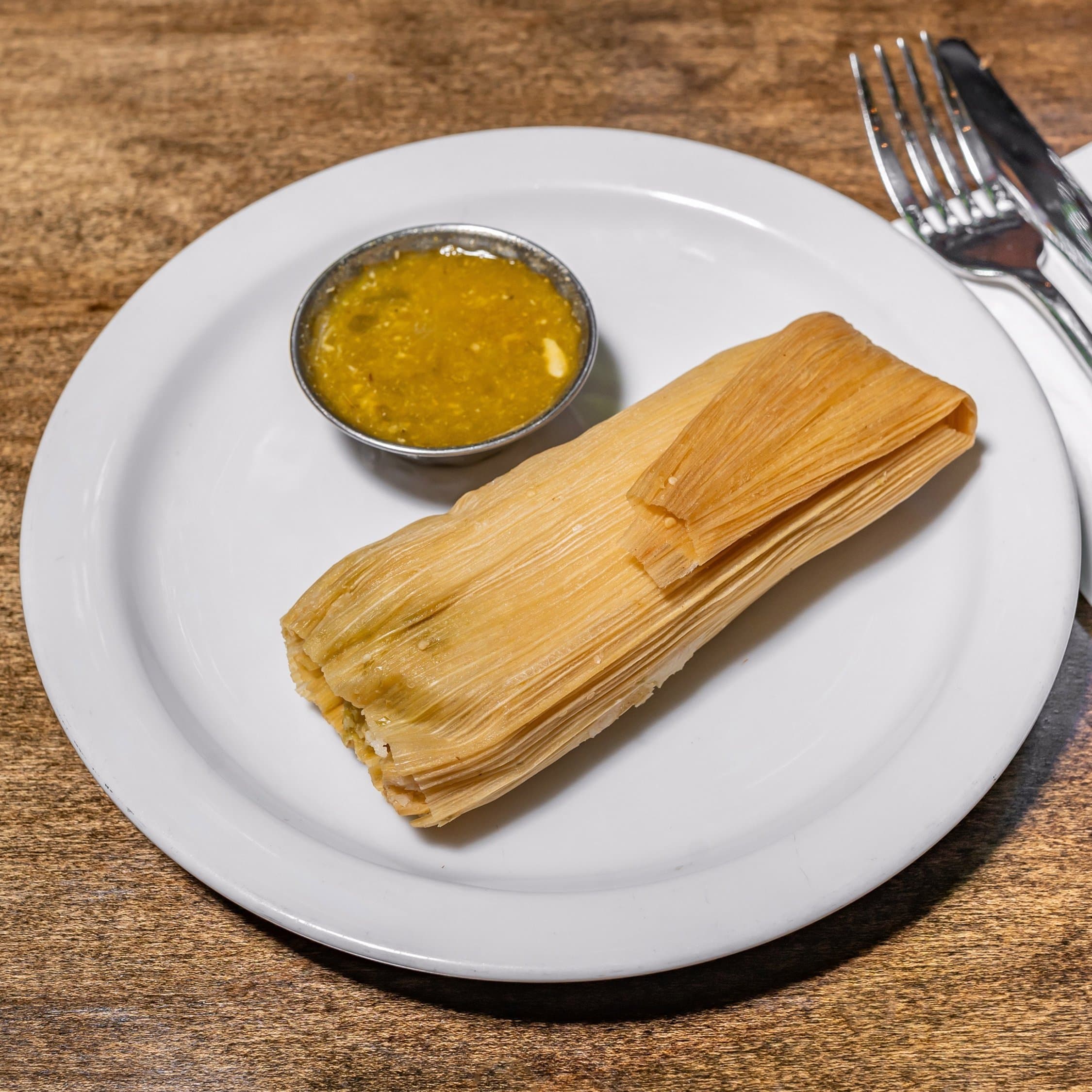 Pollo Verde Tamale
