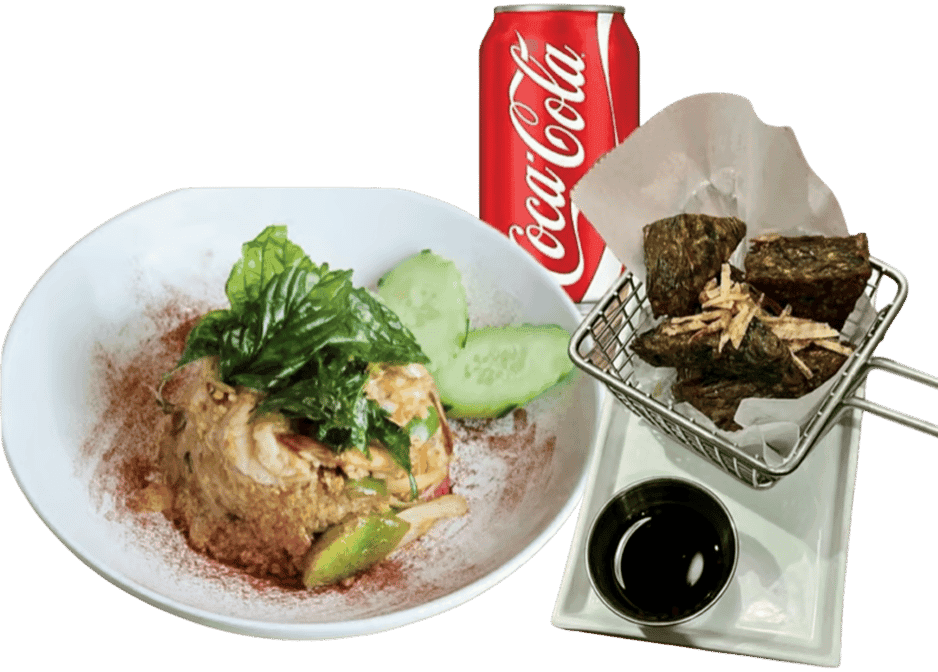 Little Set 2 - Little Basil Fried Rice + Fried Chive Pancake + Soda Can