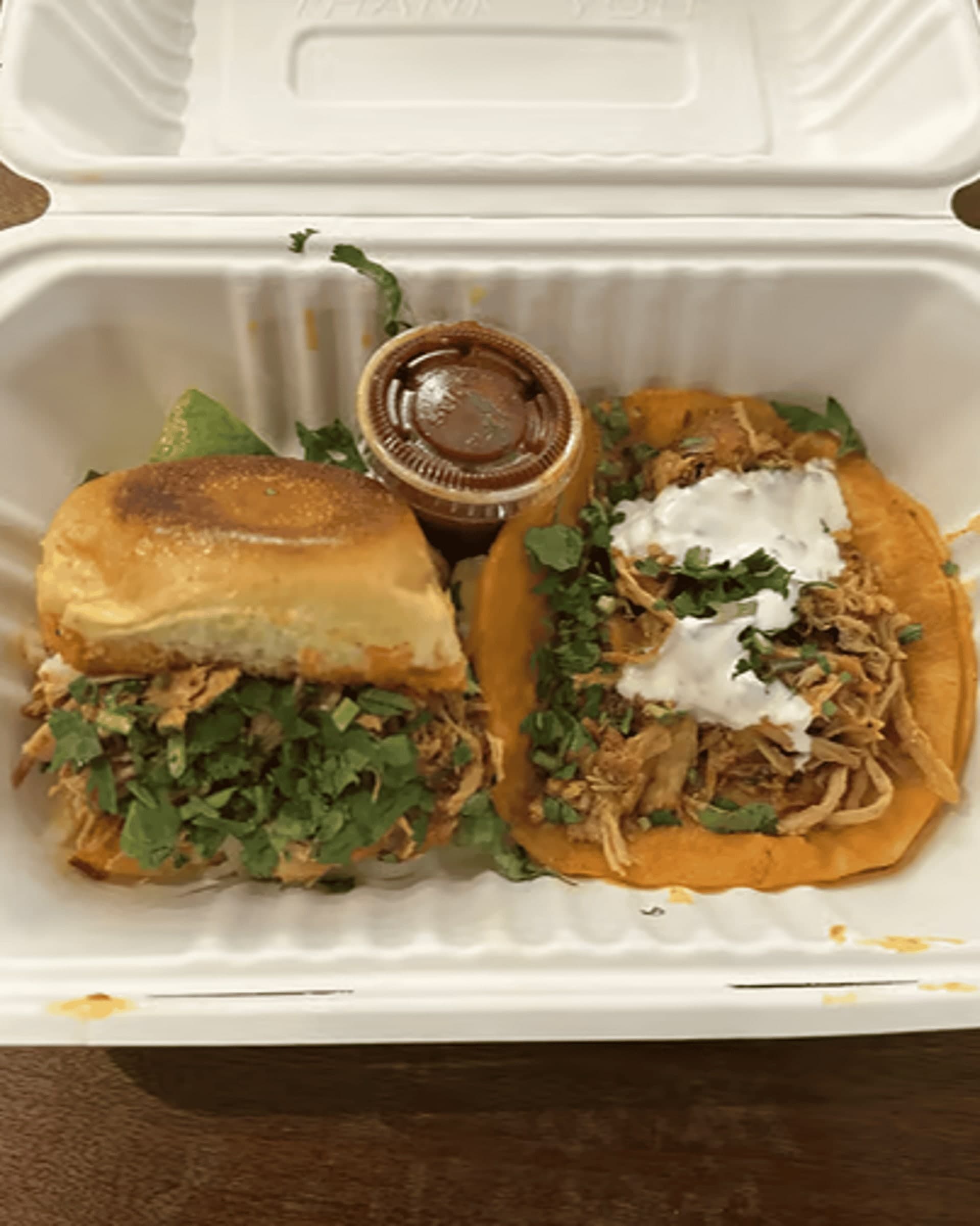 Slider with Cheese - Chicken Birria