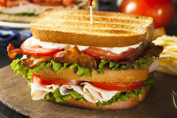 Turkey Bacon BLT Sandwich