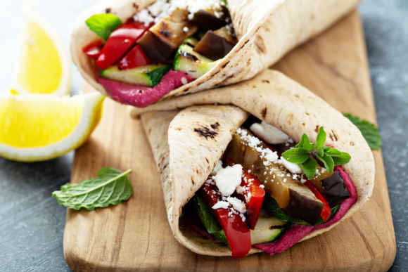 Grilled Vegetable Burrito