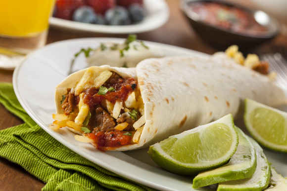 Hungry Man Breakfast Burrito