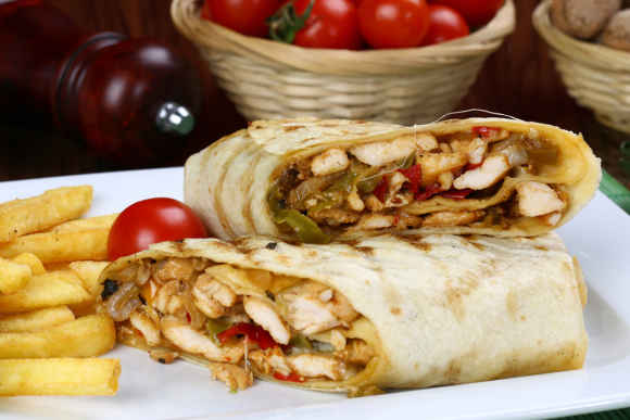 Spicy Chicken Burrito