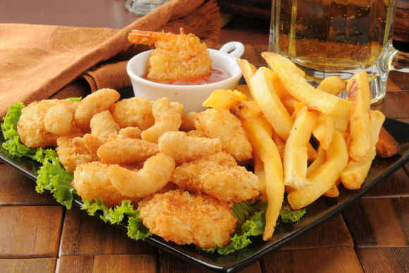 Butterfly Shrimps with Fries