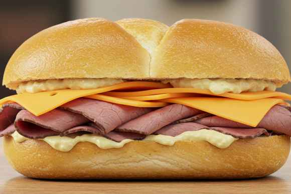 Homemade Fresh Roast Beef Special Sandwich