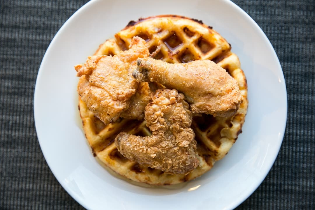 Fried Chicken & Cheddar Waffle (GF)